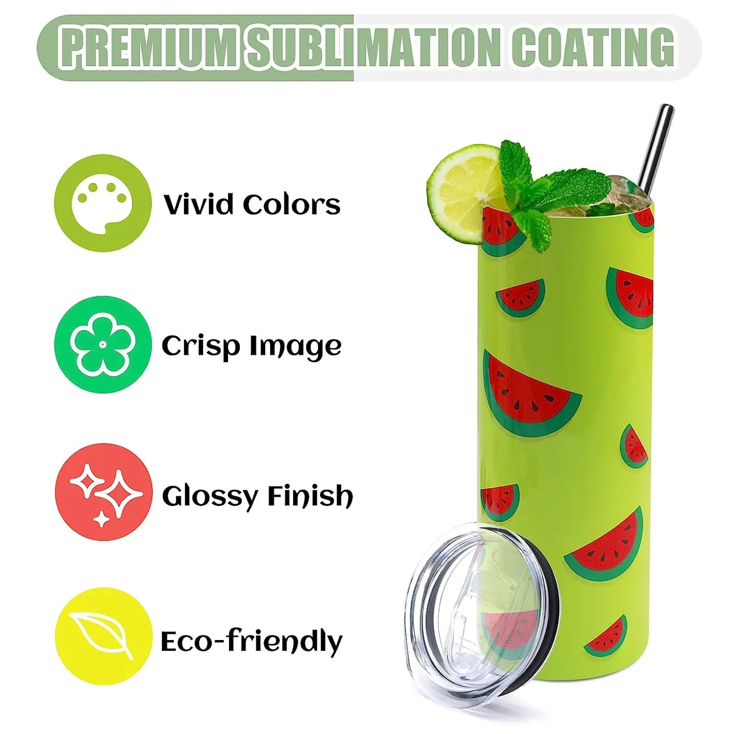 8pcs/4pcs 20 OZ Sublimation Tumblers, Blank DIY w/ Sublimation Papers