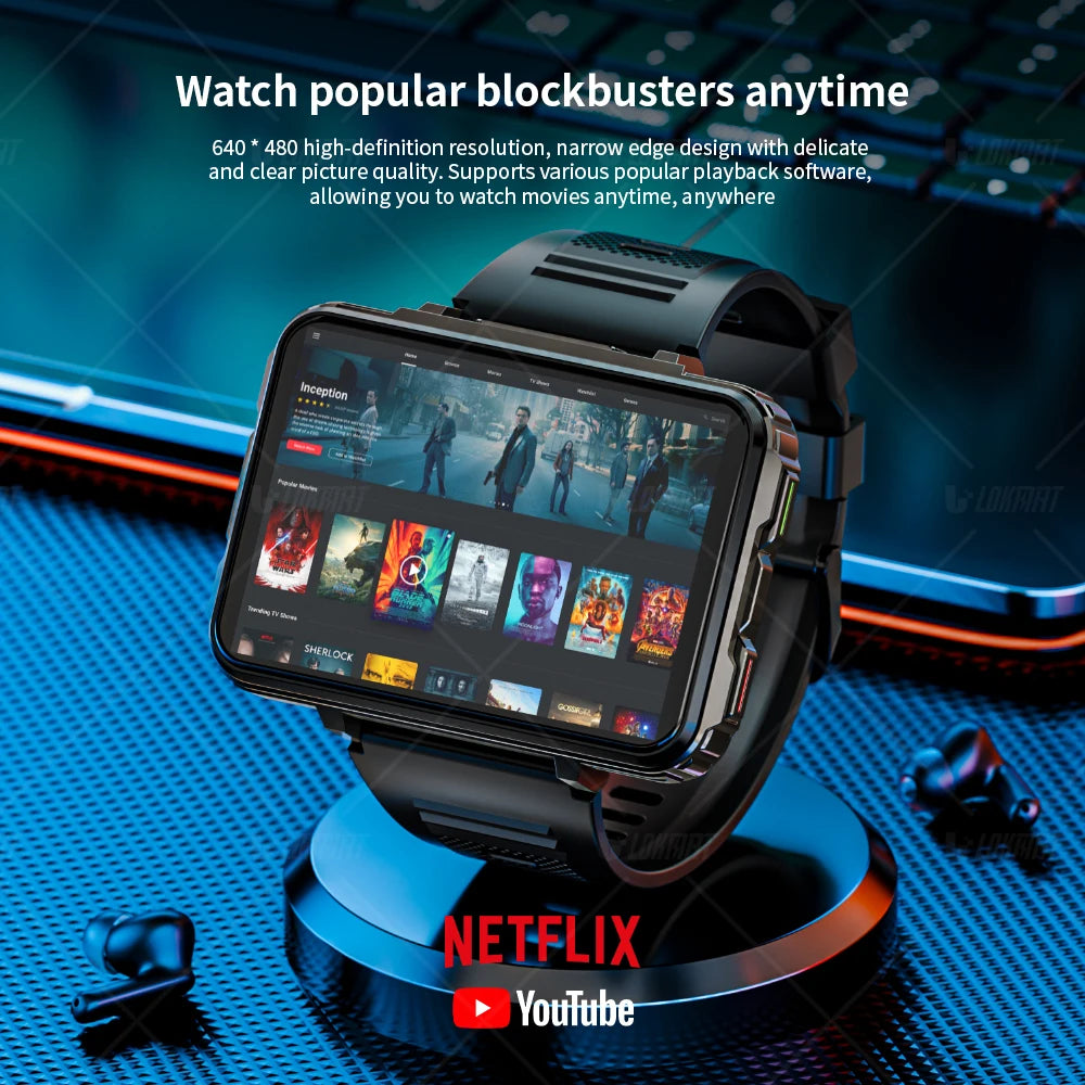 Android Smart Watch with Dual Camera and 4G Connectivity