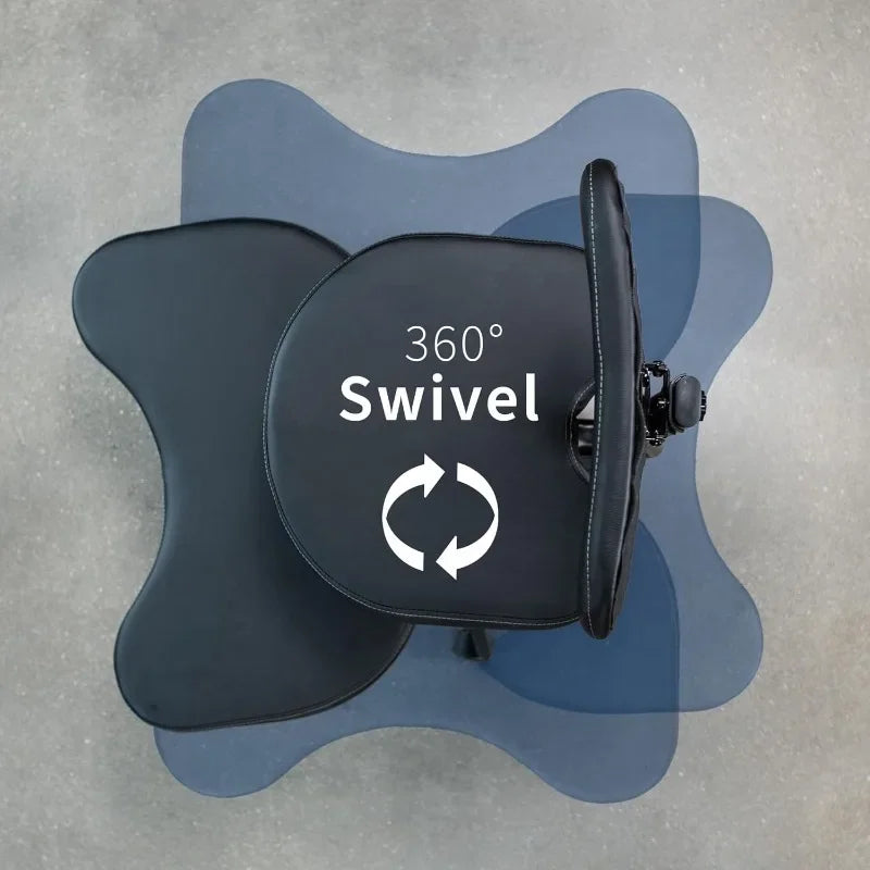 Mobile Cross Legged Office Chair With Back Support