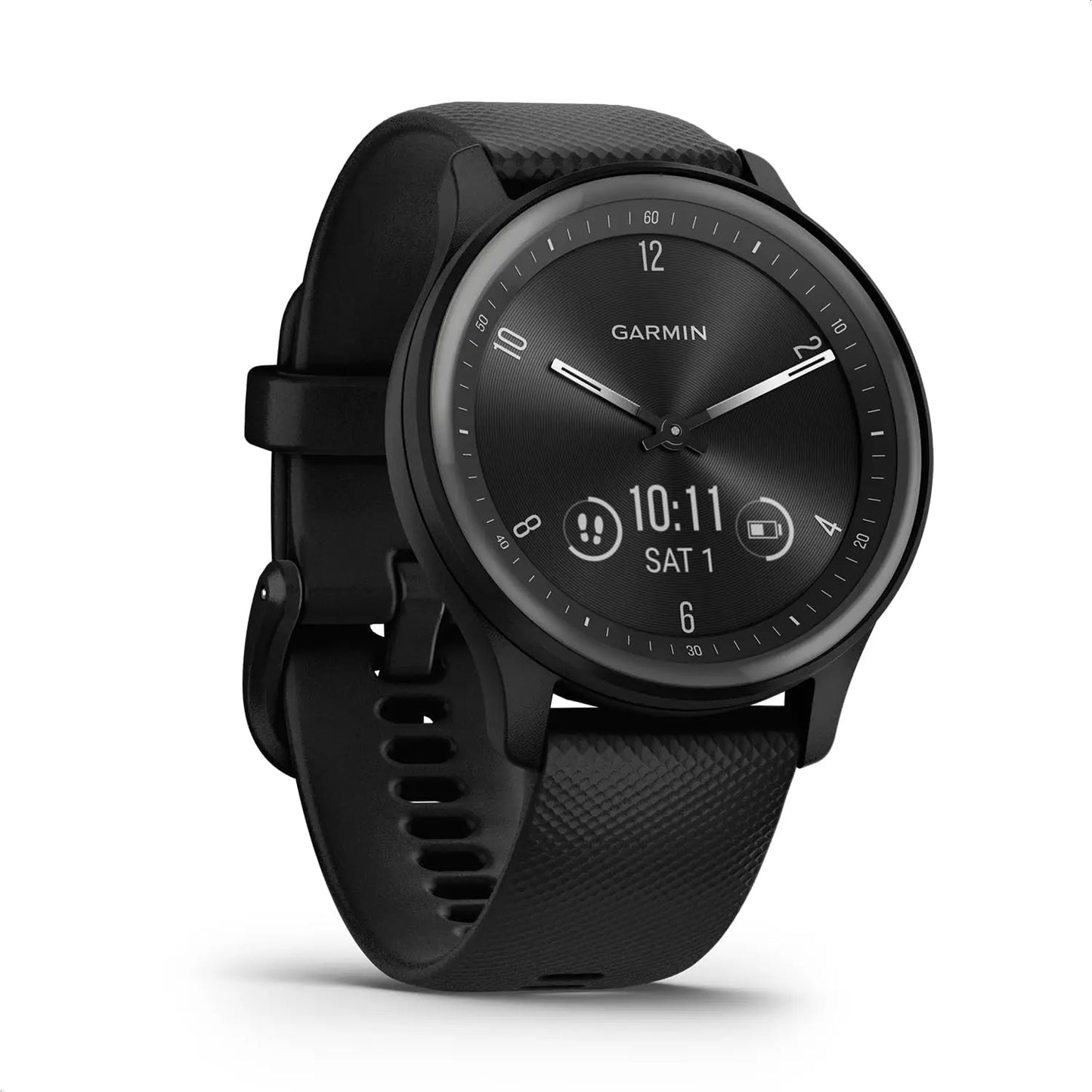 Sport, Hybrid Smartwatch, Health and Wellness Features, Touchscreen, Black