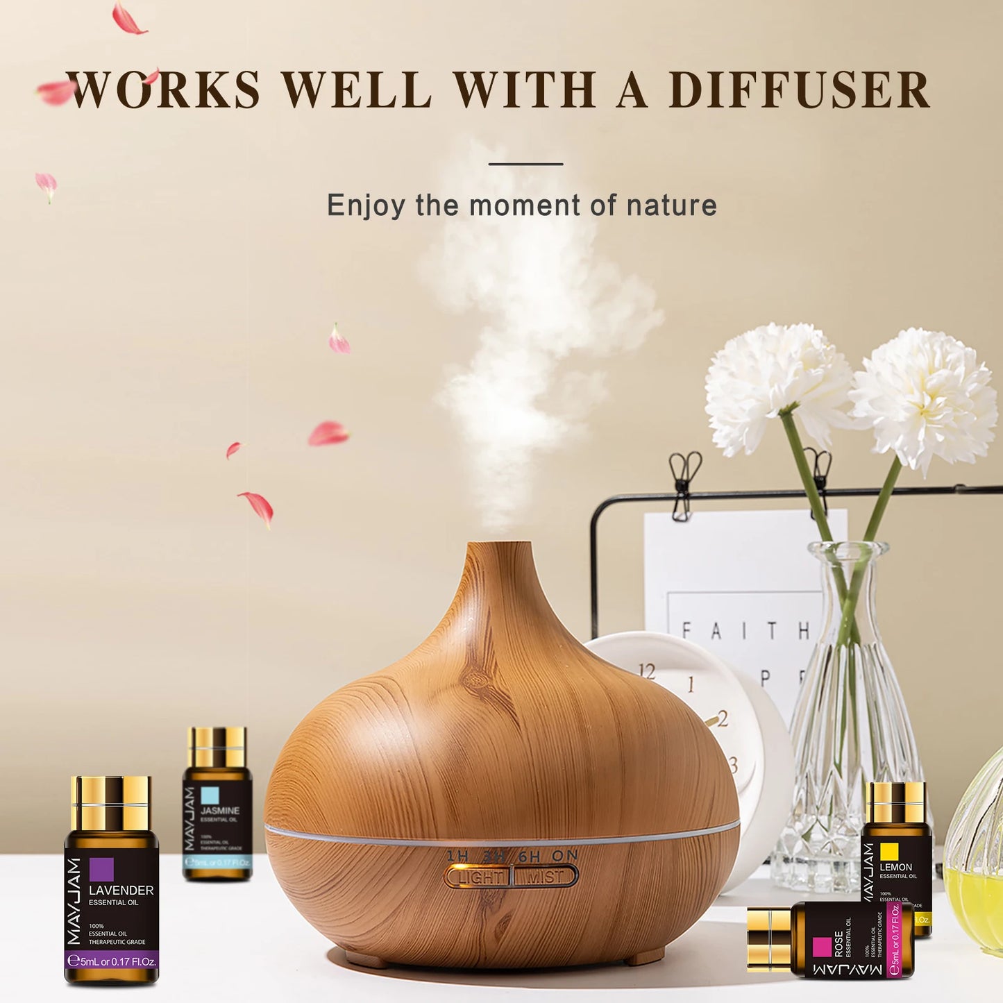35 Piece Essential Oils Set for Diffuser and Aromatherapy