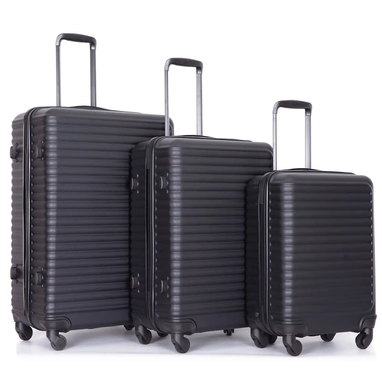 Lightweight 3 Piece Hardside Luggage Set with TSA Lock