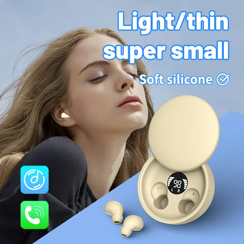 Invisible Wireless Bluetooth Earbuds for Music and Calls