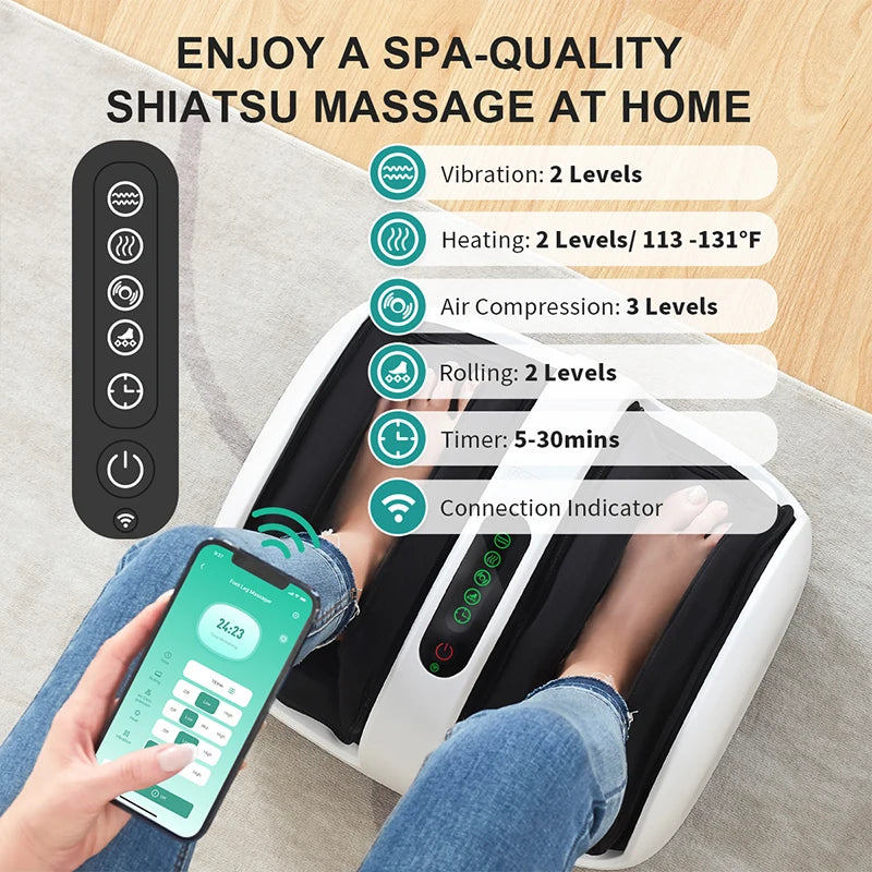 Nekteck Shiatsu Foot Massager for Deep Tissue Relaxation
