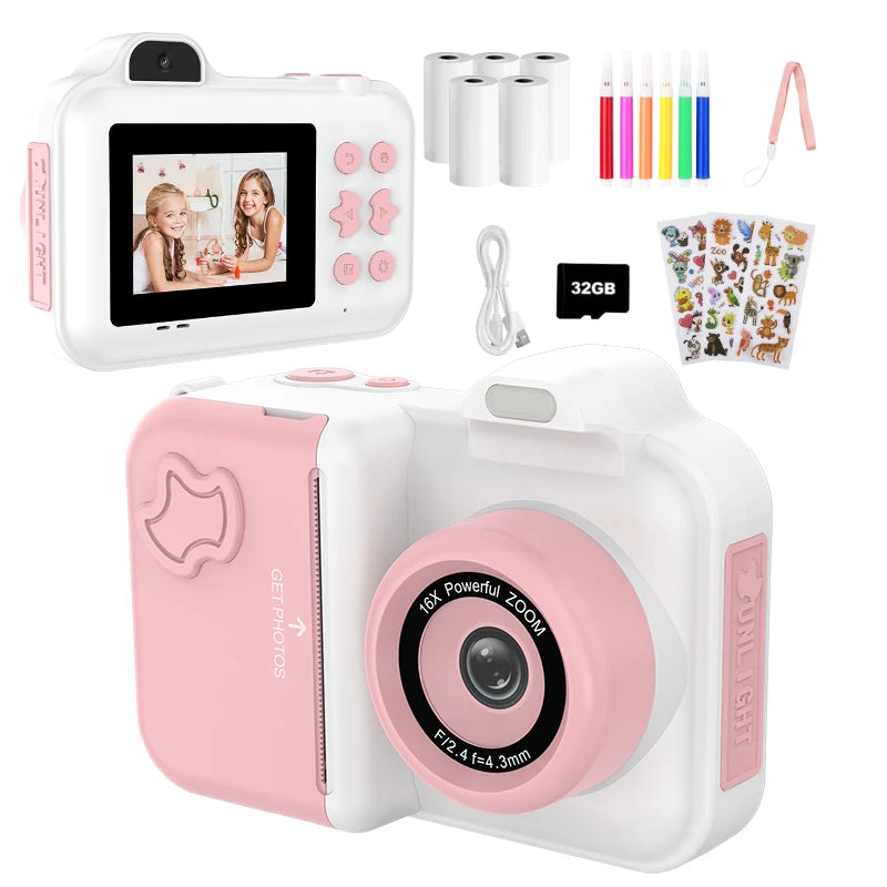 Kids Instant Print Camera for Fun Photo and Video Memories