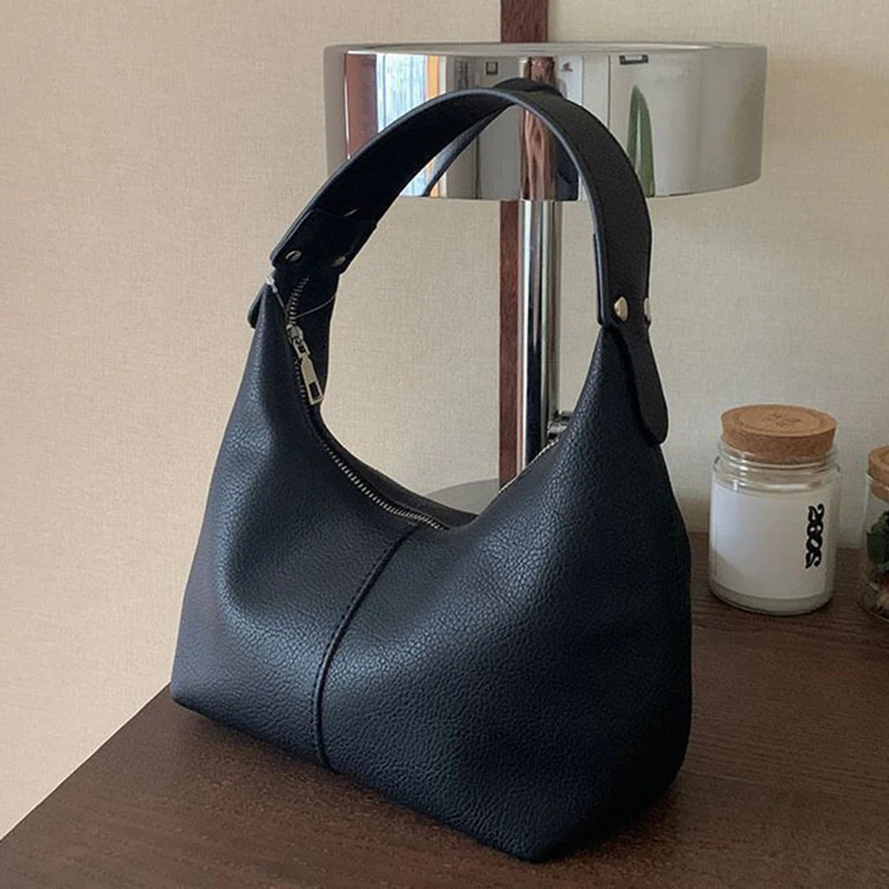 Small Causal Tote Handbag,  PU Leather, Hobo Clutch or Shoulder