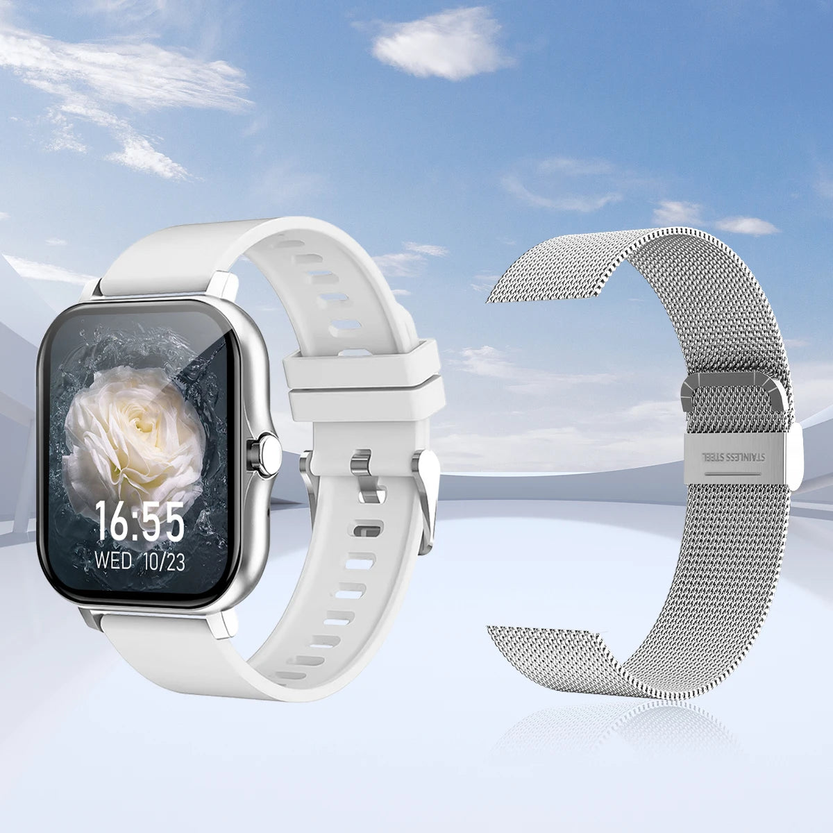 Smart Watch With Wireless Calling And Fitness Monitoring Features