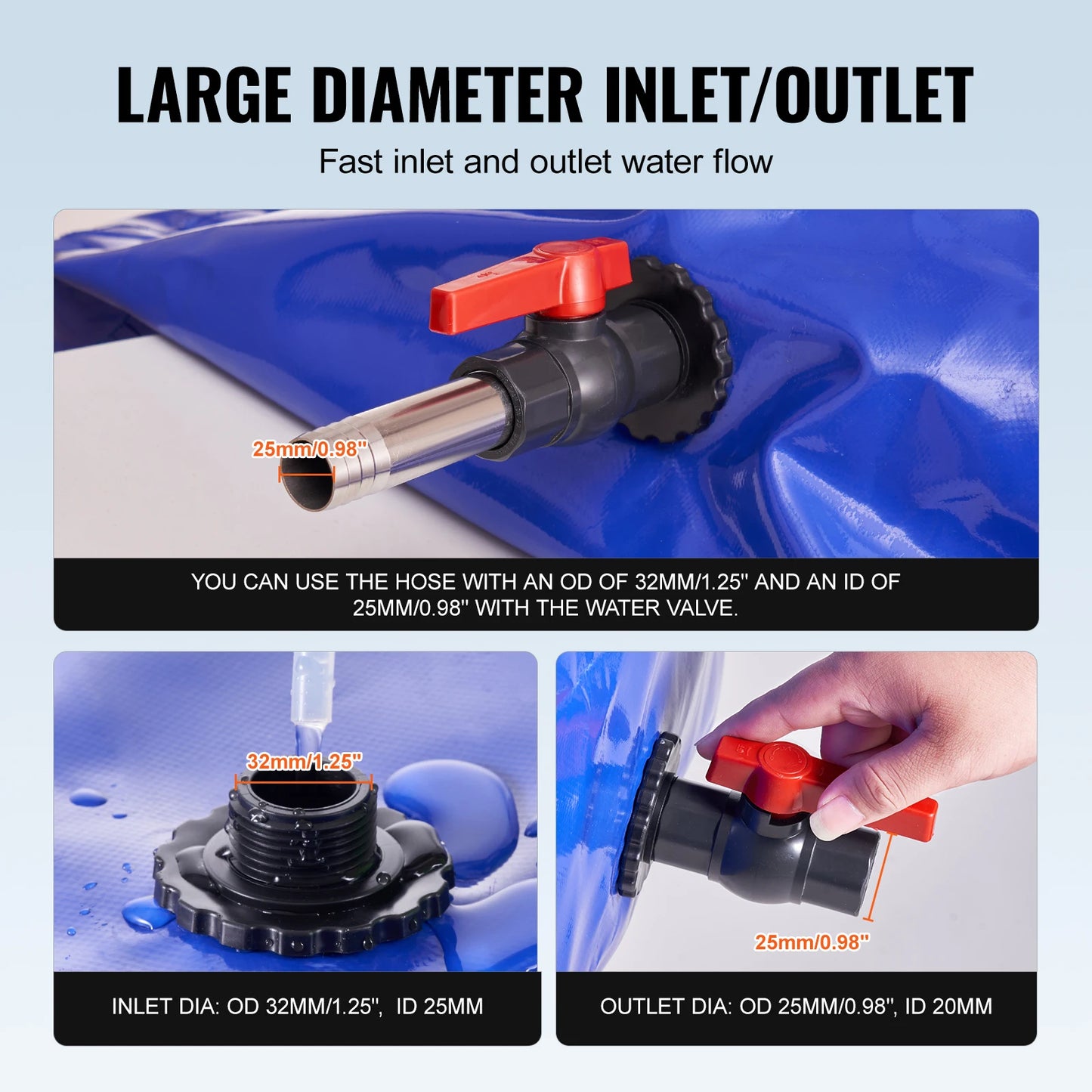 Collapsible PVC Water Storage Bladder For Reliable Supply