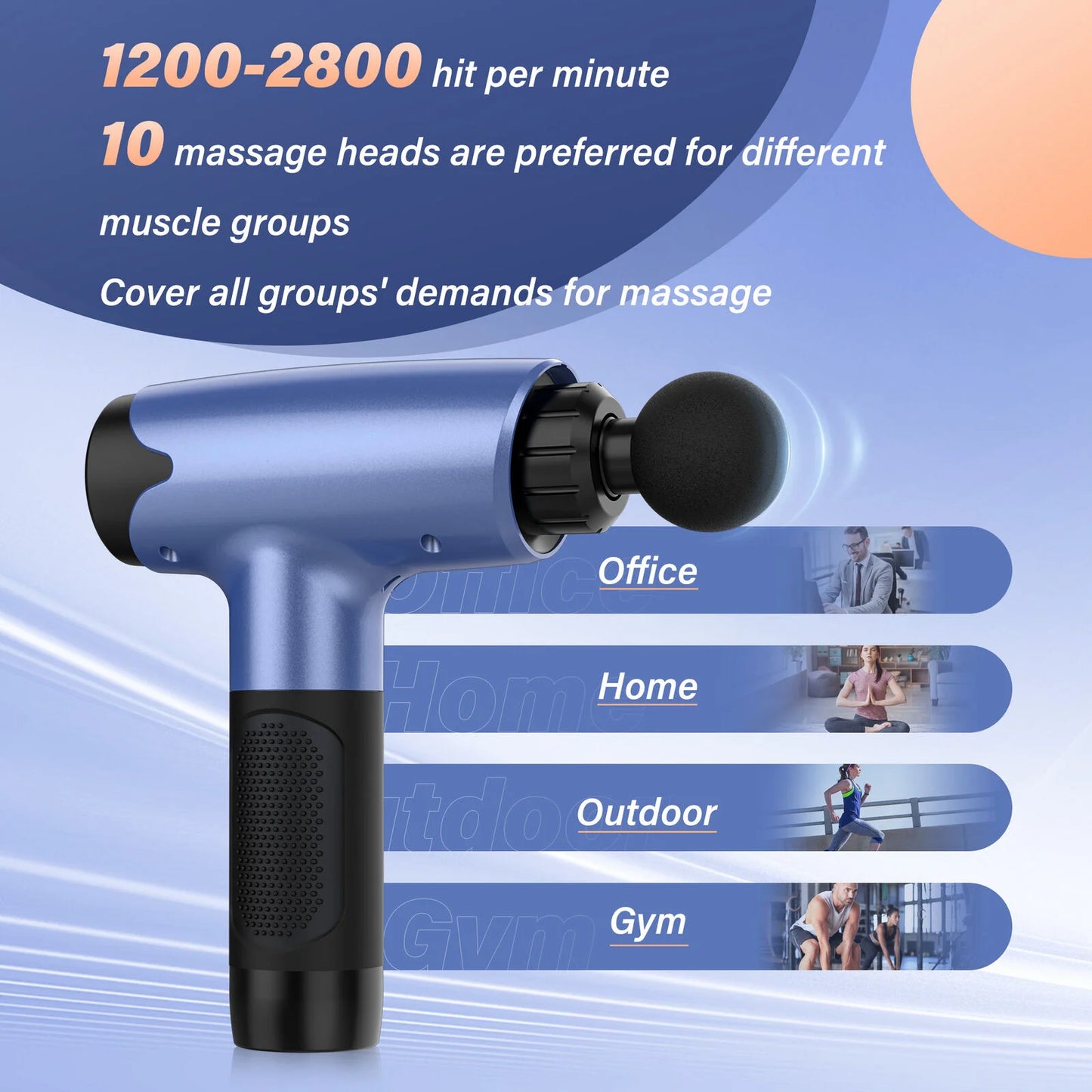 10 Speed Deep Tissue Massage Gun for Muscle Relief