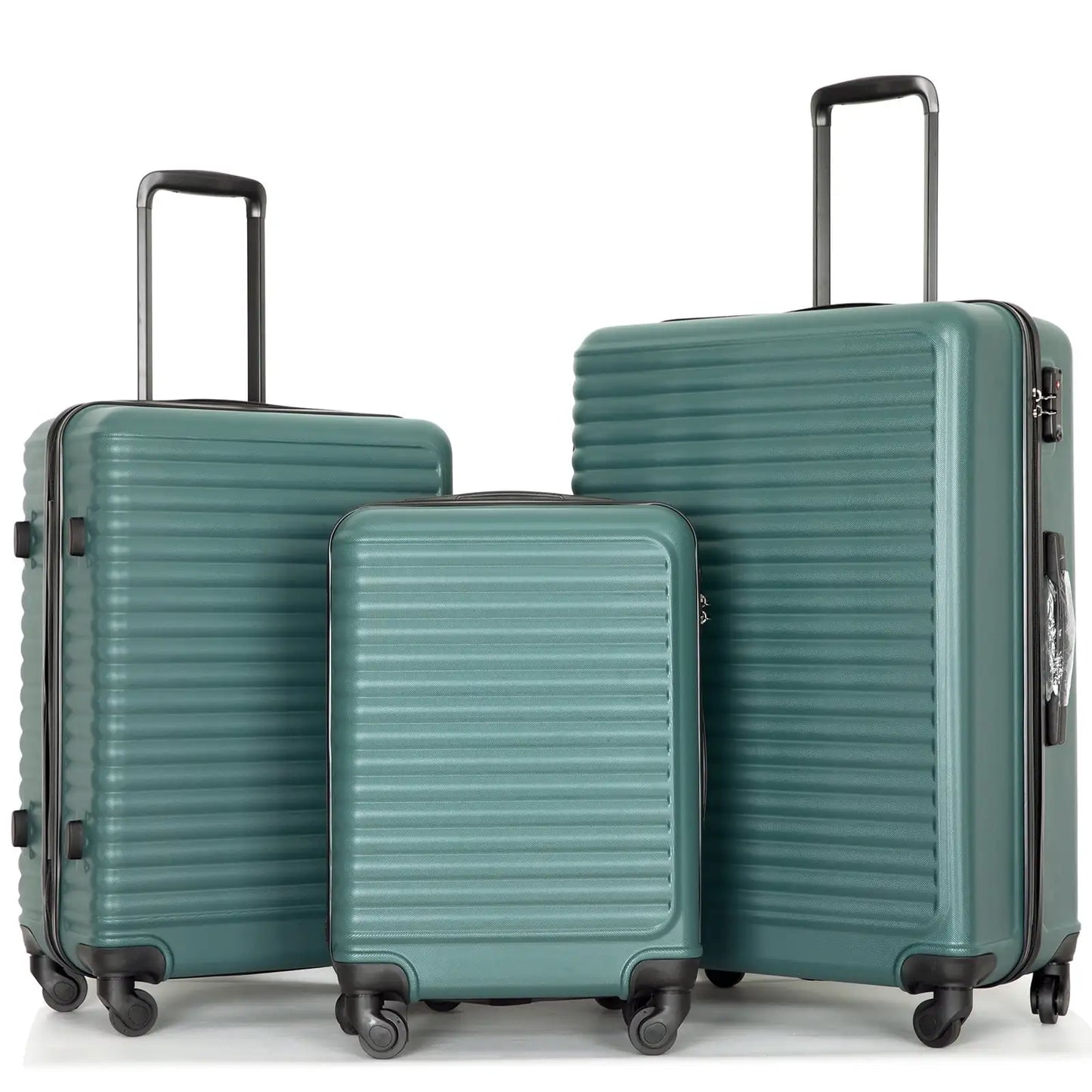 Lightweight 3 Piece Hardside Luggage Set with TSA Lock