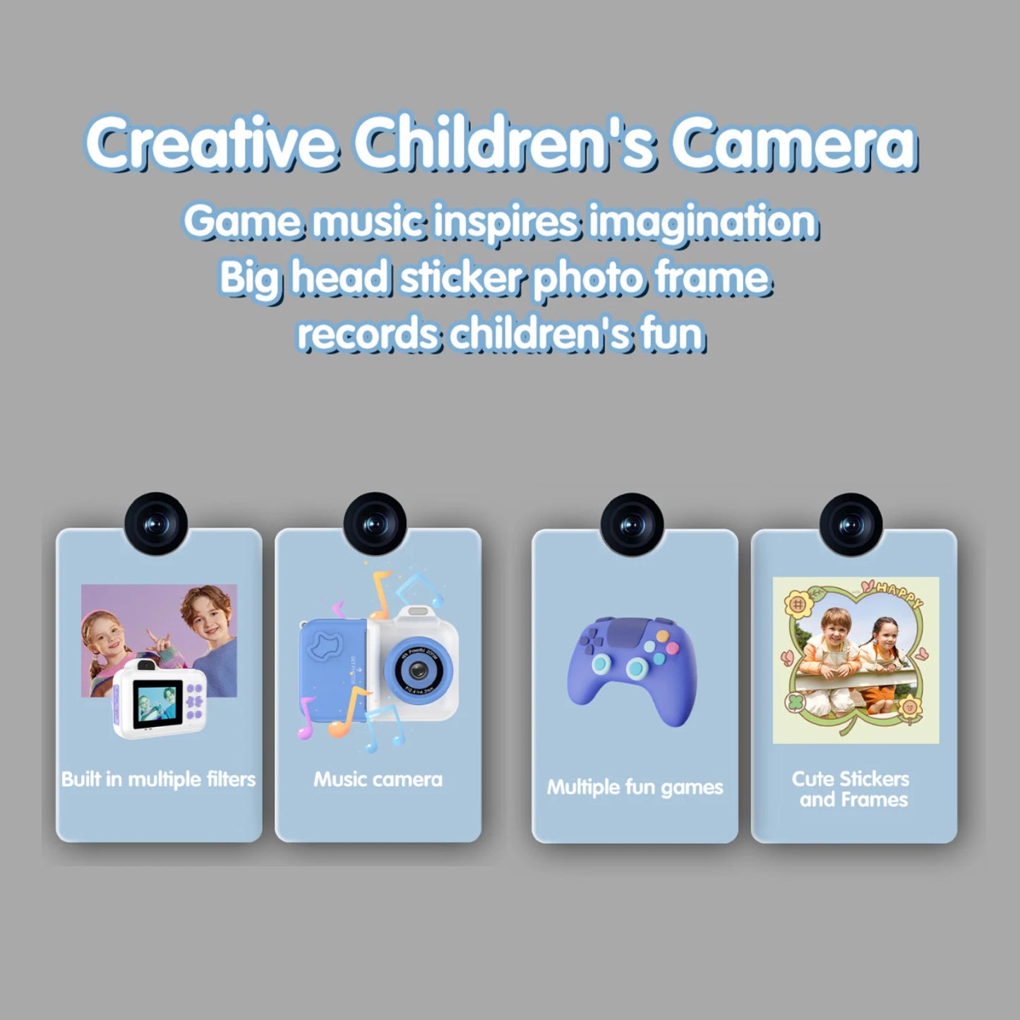 Kids Instant Print Camera for Fun Photo and Video Memories
