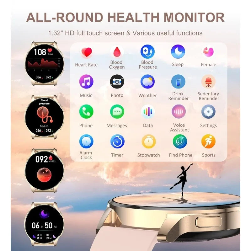 Smart Watch with Fitness Tracker and Call Functionality for All