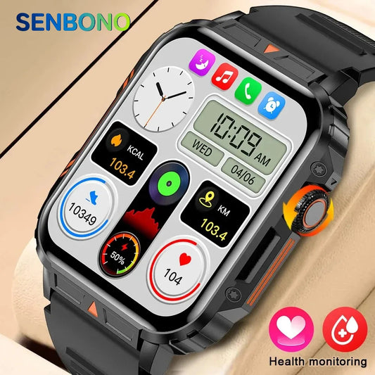 Men's Smart Watch with Bluetooth Calling and Heart Rate Monitor