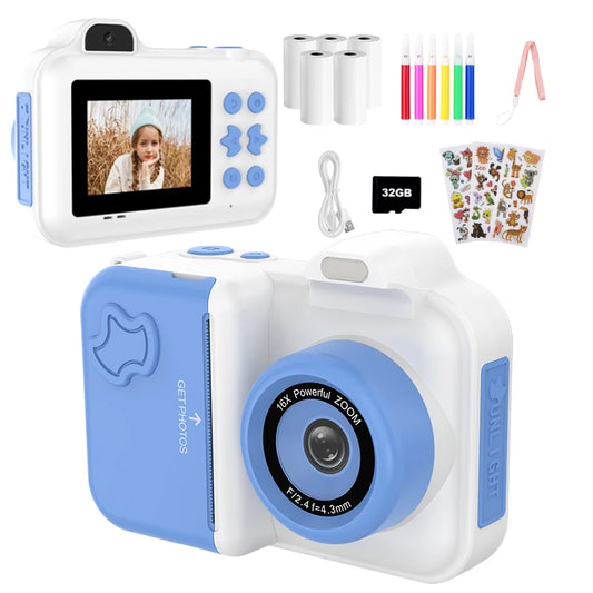 Kids Instant Print Camera for Fun Photo and Video Memories