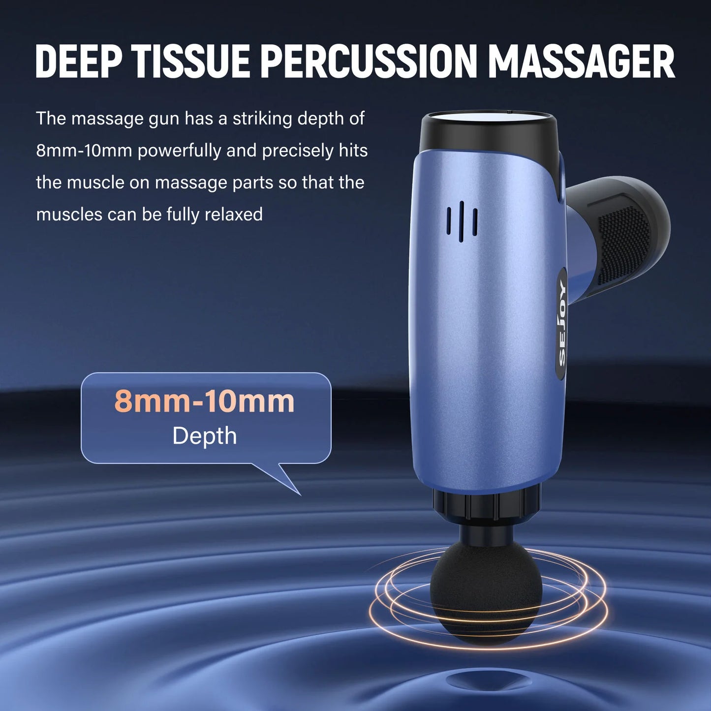10 Speed Deep Tissue Massage Gun for Muscle Relief