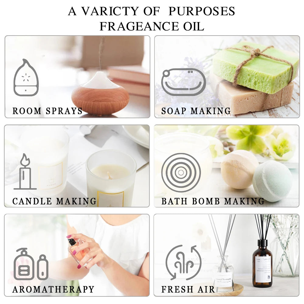 20 Bottles Pure Essential Oil Set for Aromatherapy and Relaxation