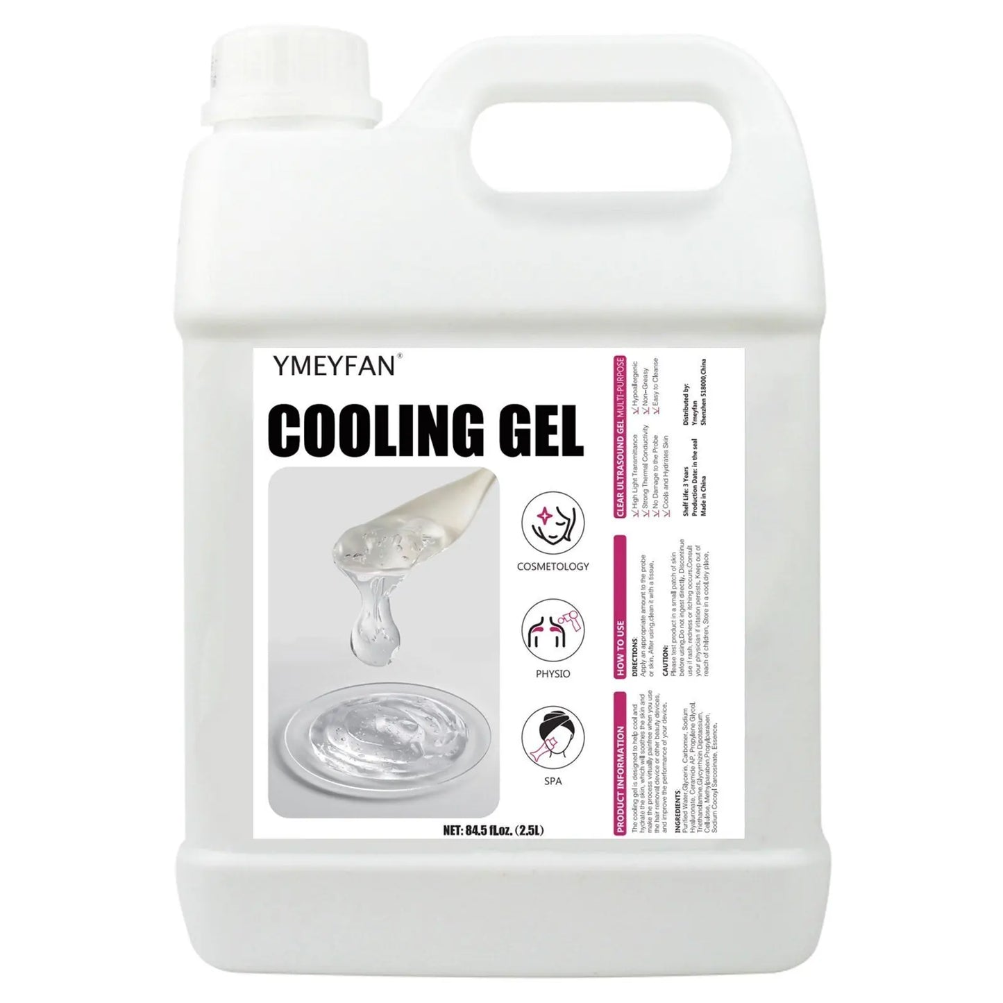 2.5L Gel Conductor Radiofrecuencia y Cavitacion Clear Gel for Skin Care