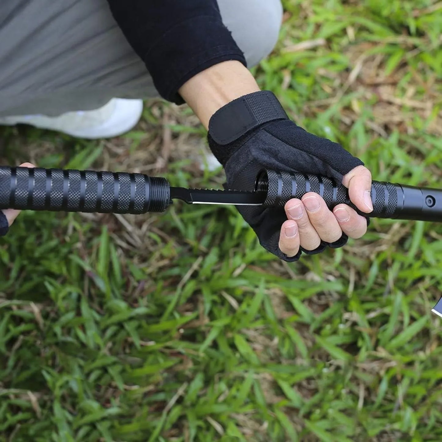 Folding Survival Axe with Hammer and Sheath for Camping