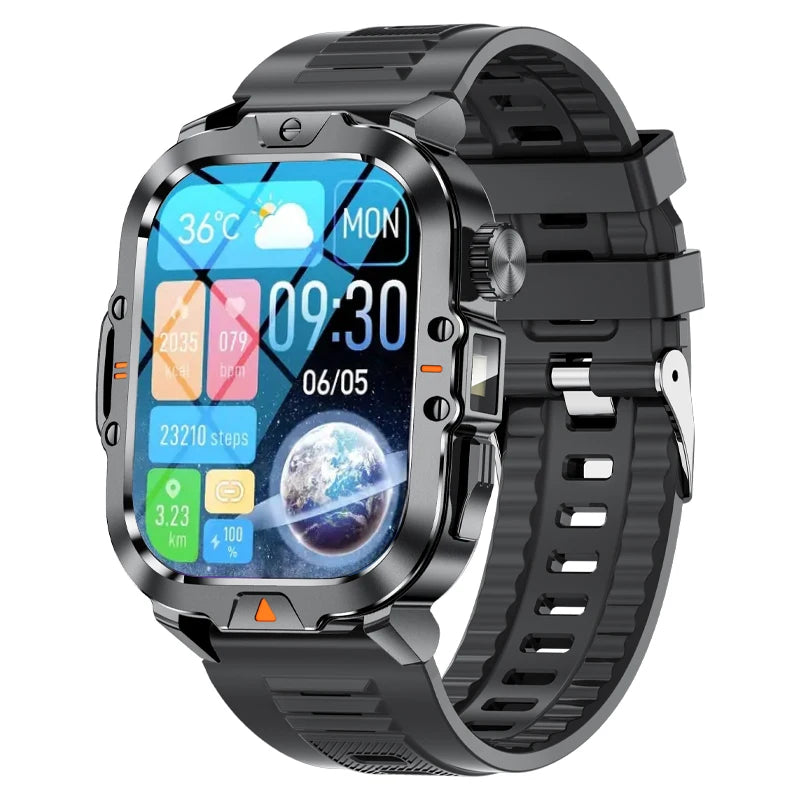 Men Smart Watch With HD Screen And Flashlight