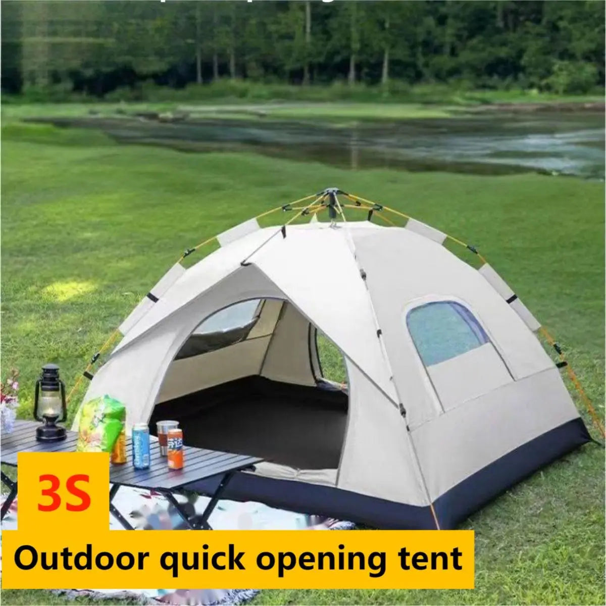 Quick Opening Tent with Two Doors and Two Windows
