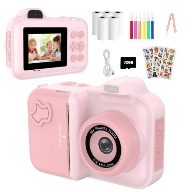 Kids Instant Print Camera for Fun Photo and Video Memories