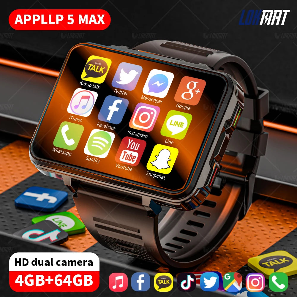 Android Smart Watch with Dual Camera and 4G Connectivity