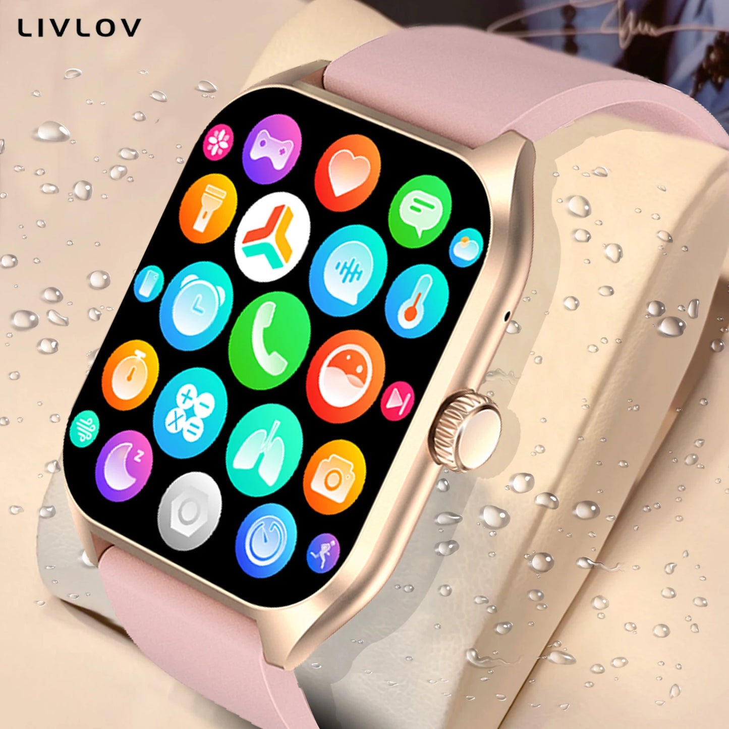 AI Voice Assistant Smart Watch for Men Women 1.96 Inch HD Screen Activity Trackers