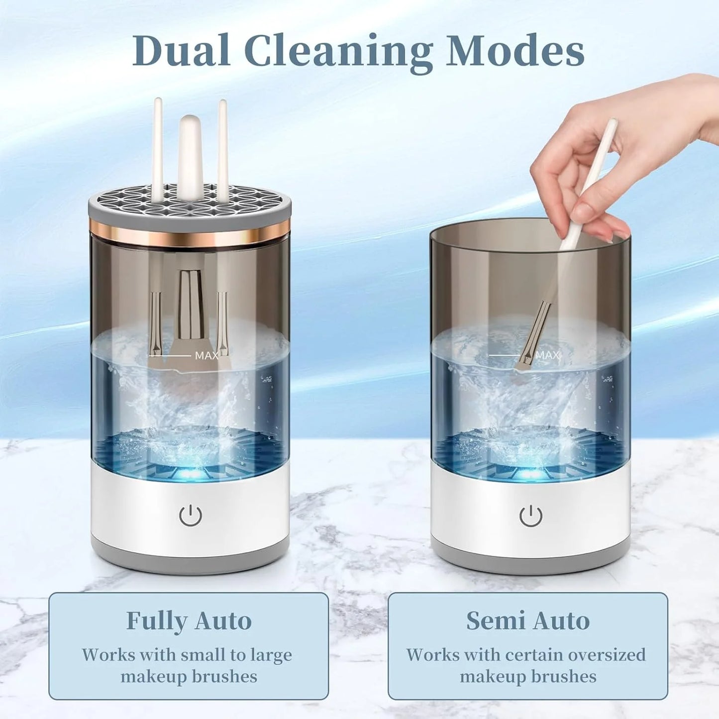 Deep Cleaning Machine for Makeup Brushes - All Types