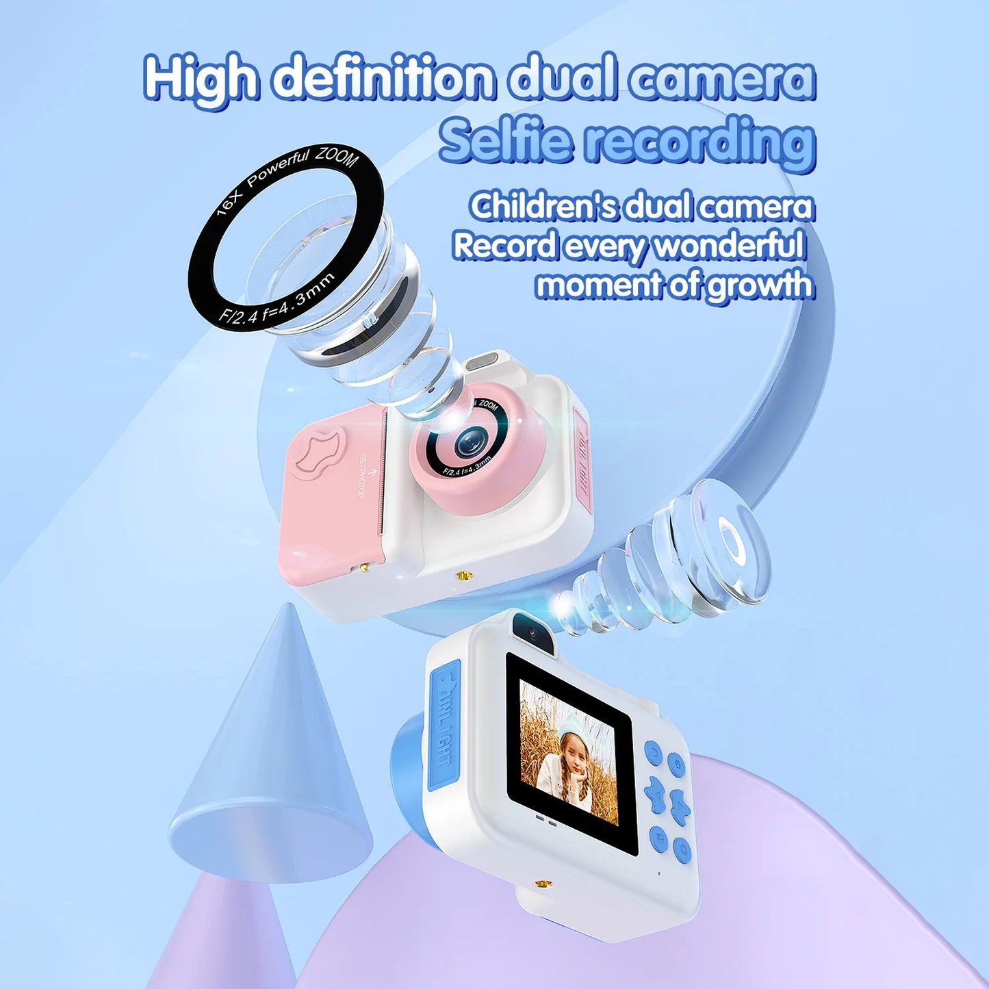 Kids Instant Print Camera for Fun Photo and Video Memories