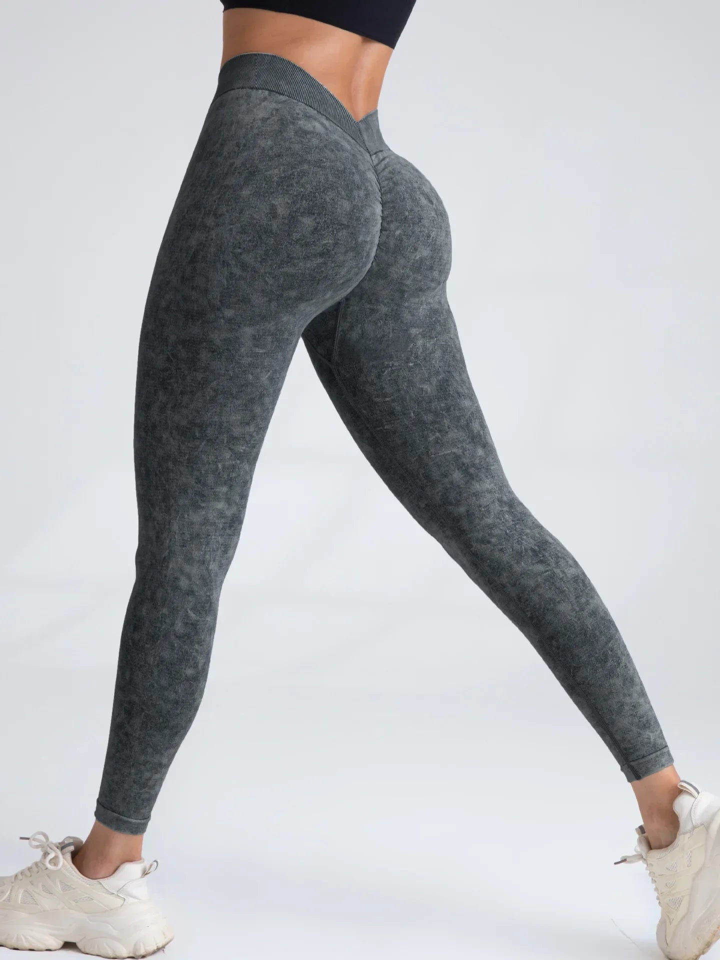V Back Yoga Pants Women Seamless Leggings For Workout