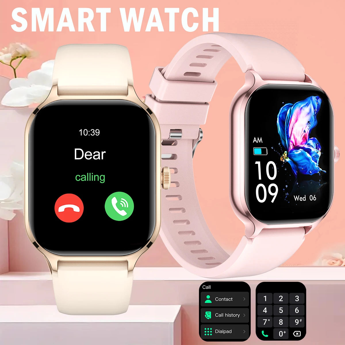 Smart Watch with Wireless Dialing and Multi Sport Modes