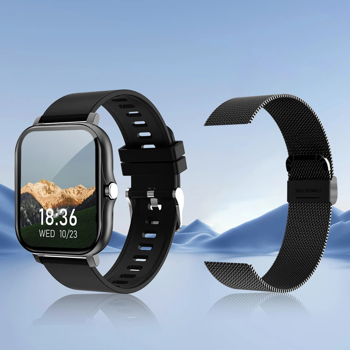 Smart Watch With Wireless Calling And Fitness Monitoring Features