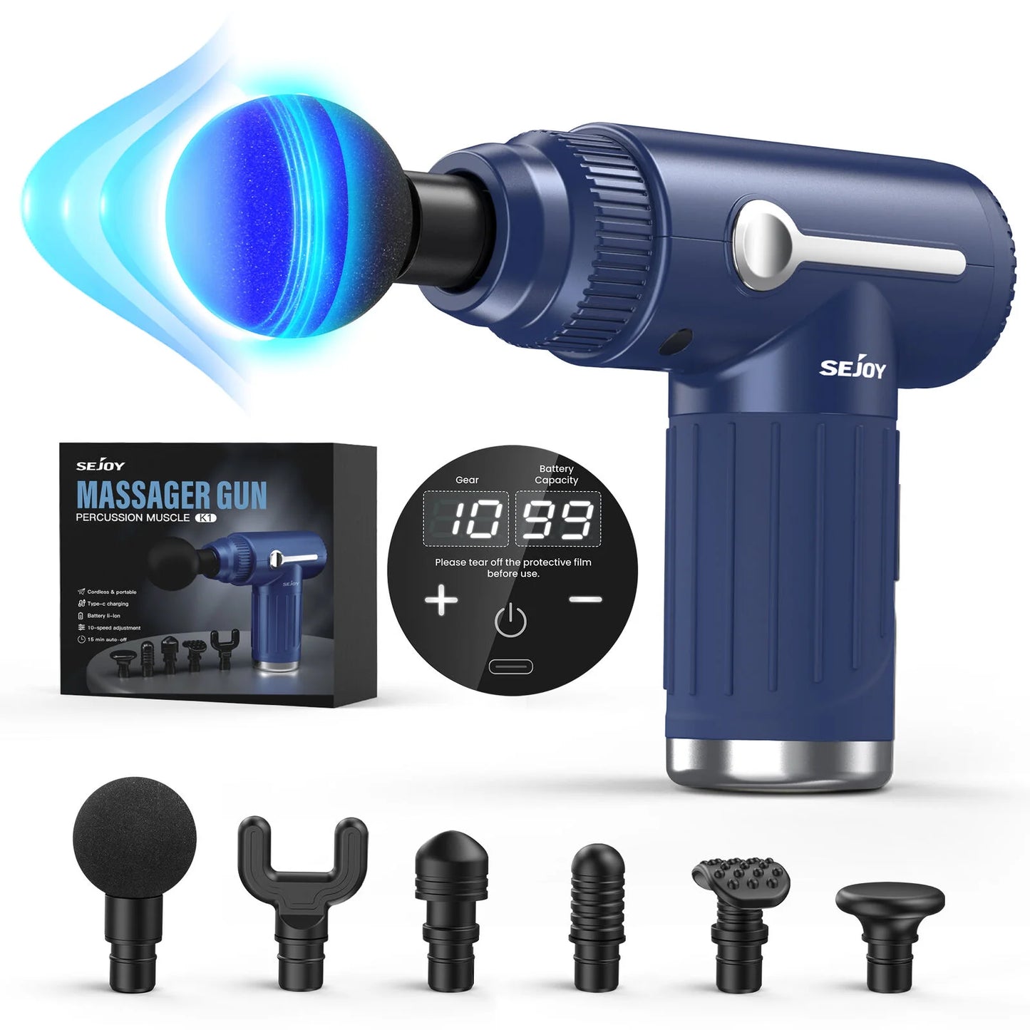 10 Speed Deep Tissue Massage Gun for Muscle Relief