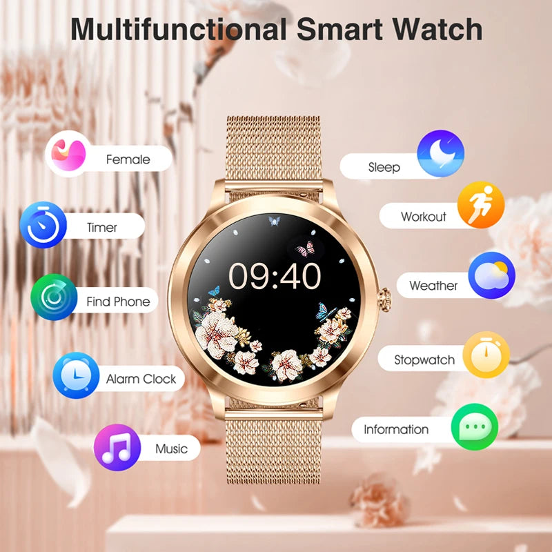 Smart Fitness Watch For Women With Music And Call Features
