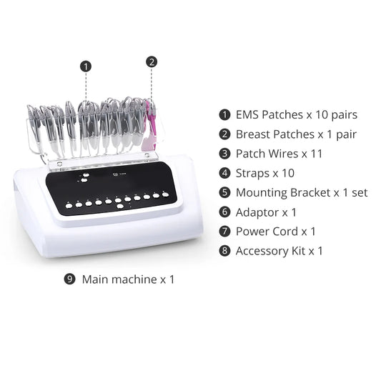 2in1 Bio Microcurrent Body Shape Breast Enhancement Massager Machine