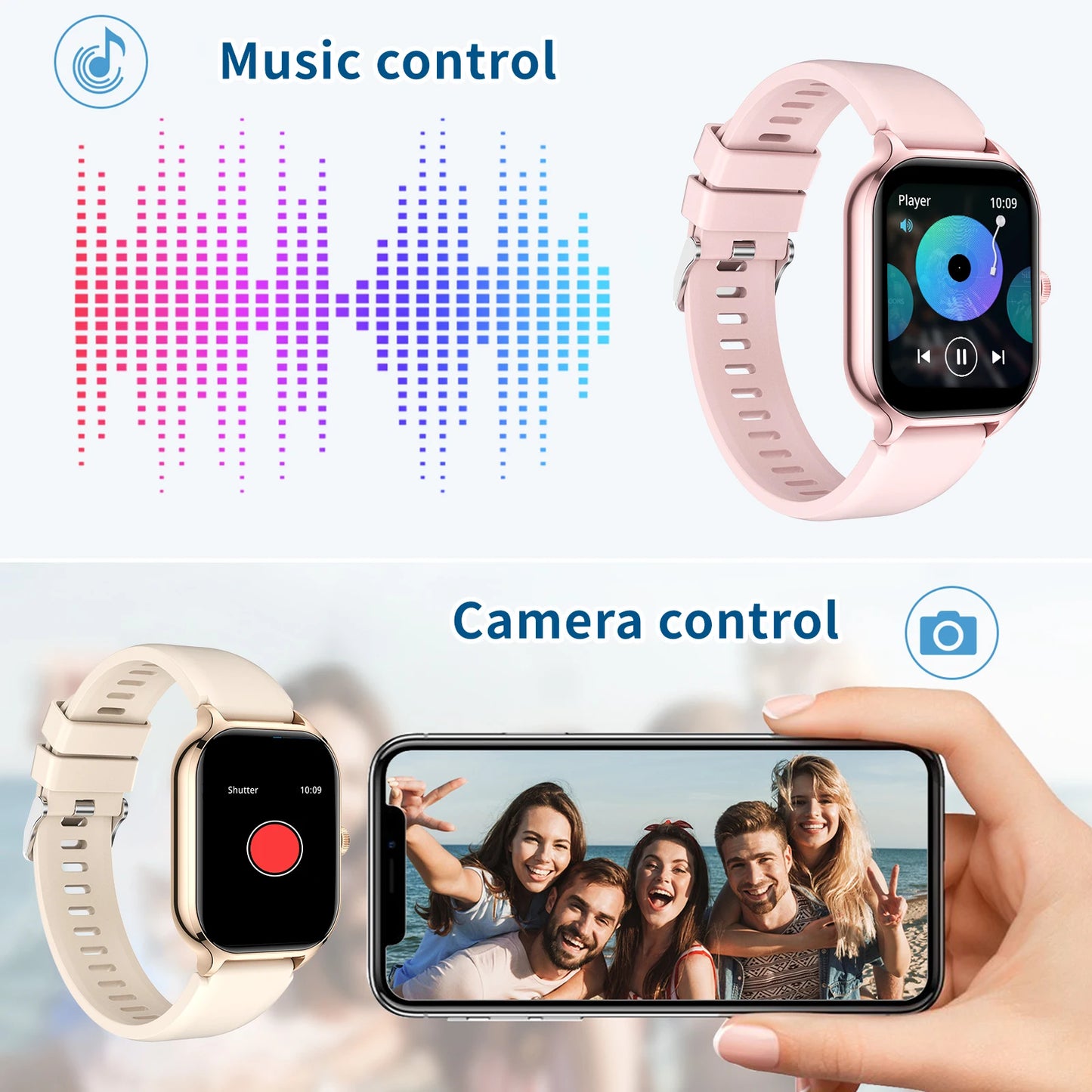 Smart Watch With Wireless Calling And Fitness Monitoring Features