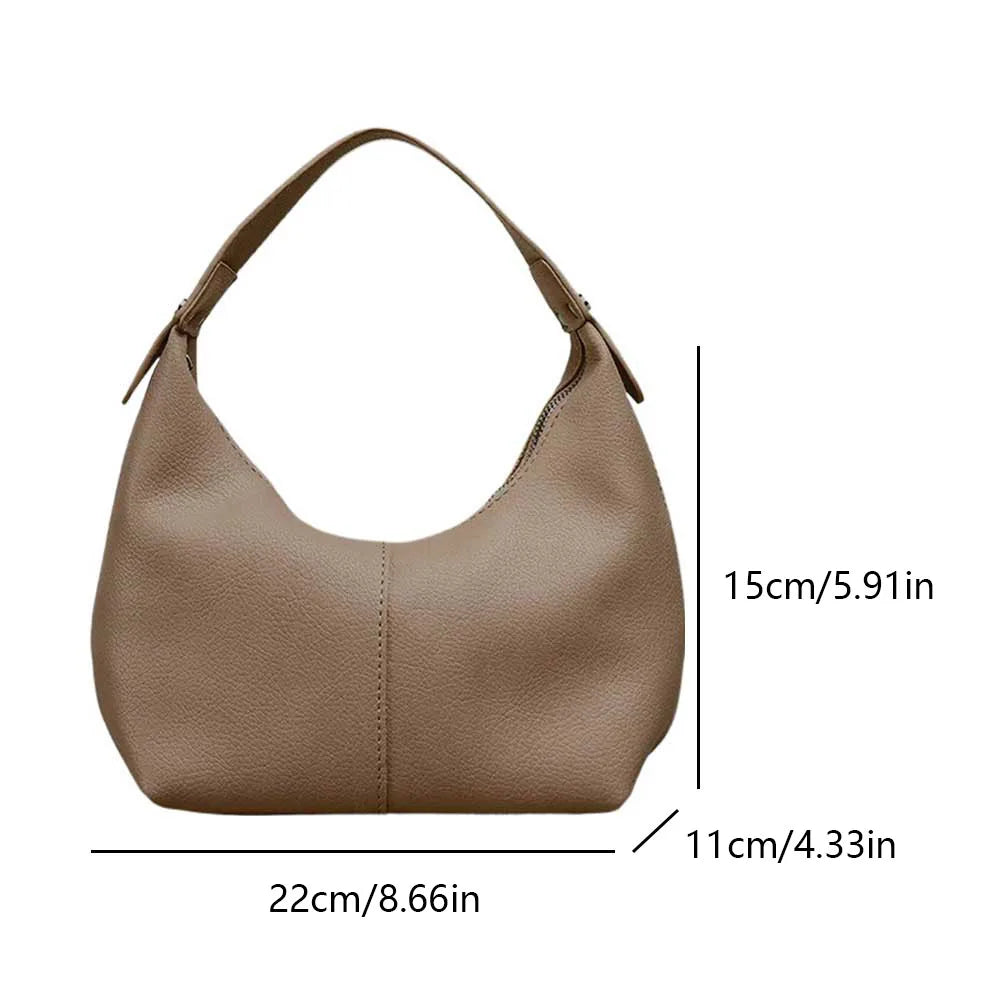 Small Causal Tote Handbag,  PU Leather, Hobo Clutch or Shoulder