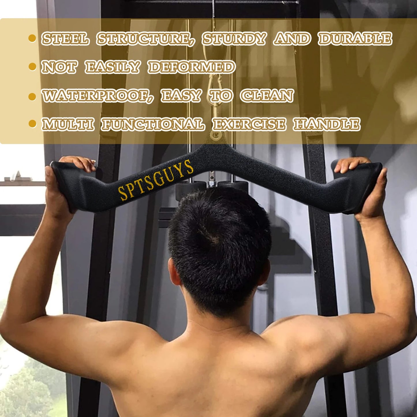 Home Gym Fitness Lat Pull Down Bar and Cable System